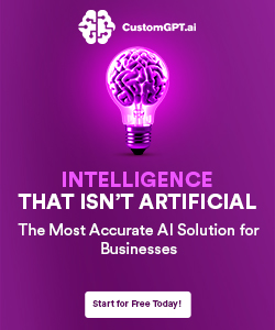 Intelligence that Isn't Artificial 250 x 300 px CustomGPT.AI